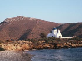 Stiill, calm and blue with chapel