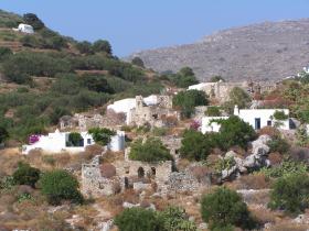 Gems of Cycladic village architecture in the  hills