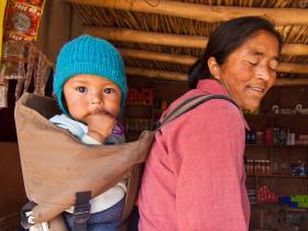 Ladakhi Grandmother and Child