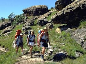 Hikers on Mehloding Trail