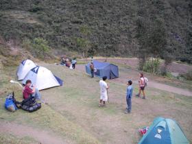 Setting up camp