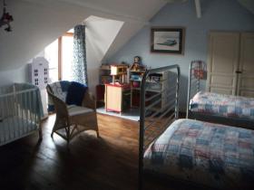 Twin bedroom - full sized beds suitable for adults or Sleeps up to two children + one in cot