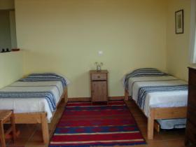 half open bedroom