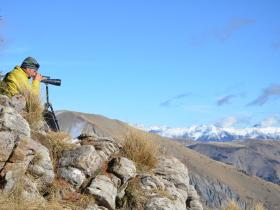 Scanning the mountains