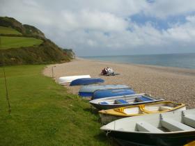 Boats at Branscombe Mouth