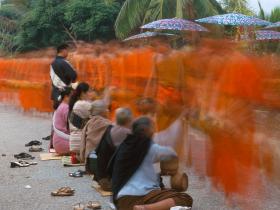 Morning Alms round, Luang Prabang, Laos
