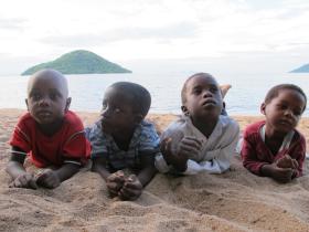Boys Lake Malawi