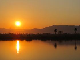 Sunset from the volunteer house