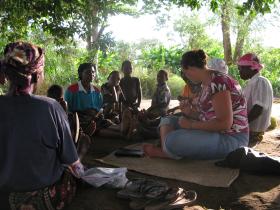 Volunteer at work