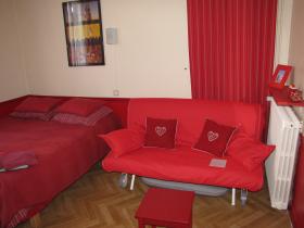 In the bedroom of our Puy Ferrand apartment