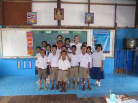Gap year volunteer teaching in Northern Thailand