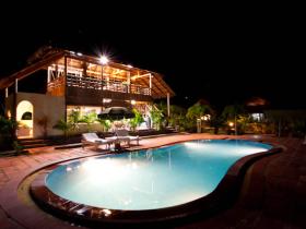 pool at night