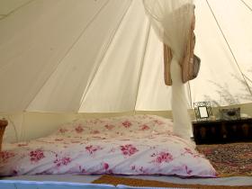 Majella mountains campsite in Abruzzo, Italy