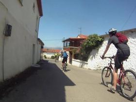 The biking route passes through the villages