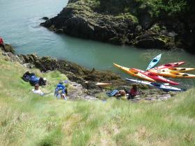 Restful lunch break on the Pembrokeshire coast