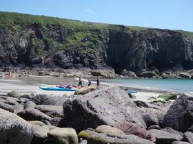 A stunning secluded beach