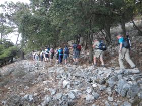 5th Day Walking up Profiti Ilias on prepared paths