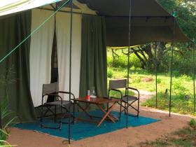 Tented camp room
