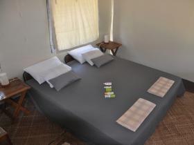Bedroom under canvas