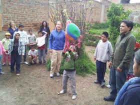 Volunteers can arrange fun games