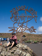 Sign at Mirador del Rio, Lanzarote. Photo by Nick Haslam