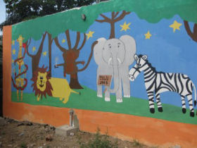 Community work with AIDS orphans in Mombasa, Kenya