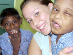 Care work with children in India