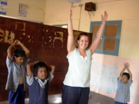 Care work with children in India