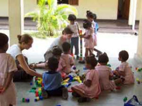 Teach children in Sri Lanka