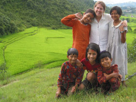 Everest base camp trek and community project in Nepal