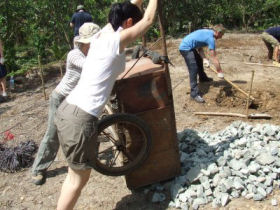 House building volunteering in Vietnam