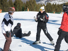 Family skiing holiday in Pyrenees