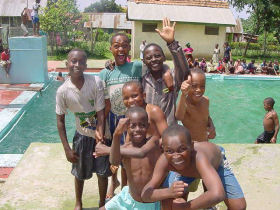 Teach children in Tanzania