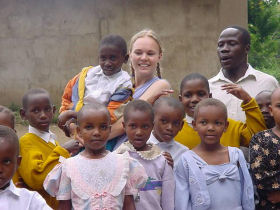 Teach children in Tanzania