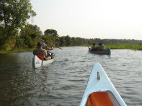 Zambezi canoeing holiday and community project, Zambia