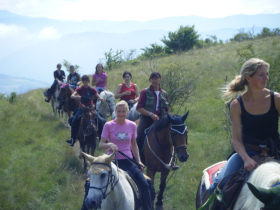 Horse riding trek in Tuscany, Italy