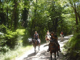 Horse riding trek in Tuscany, Italy