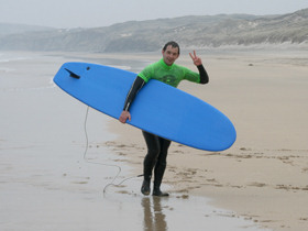 Surfing school trips in Cornwall