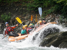 White water rafting on Family Adventure