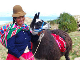 Lake Titicaca islander