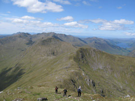 Scotland walking holiday, Kintail ridge walk