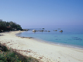 The nearest beach, 800m