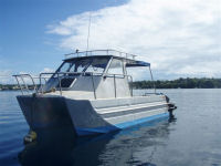Boat, Humpback whale photography expedition, Tonga