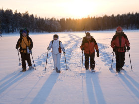 Snowshoeing Finland