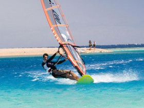 Dahab water sports holiday centre, Egypt