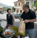 Relaxing Escape in Italy, fruit & veg seller