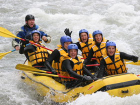 White water rafting in Japan