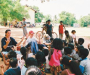 Community work with children in Sri Lanka_teaching