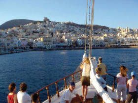 Greek Islands cycling and sailing holiday