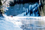 Cross-country Skiing, Winter resort in the Canadian Rockies